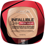 l'oreal paris infaillible 24h, foundation in a powder 220 sand