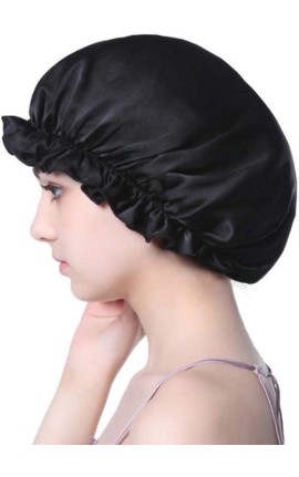 غطاء رأس ساتان ناعم عدد 1 للنساء والفتيات، غطاء رأس لربط الشعر عند النوم