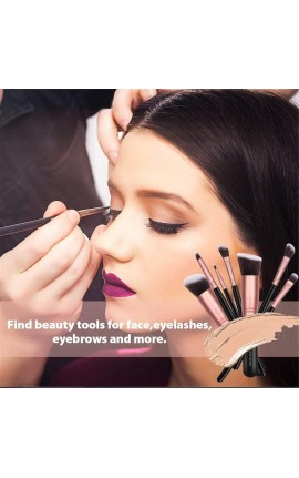 14-Piece Makeup Multi Use Brush Set Rose Gold / Black