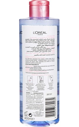 L'Oreal Paris Micellar Cleansing Water Normal To Dry Skin Cleanser & MakEUp Remover, 400 Ml