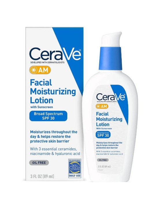 Cerave Am Facial Moisturizing Lotion With Sunscreen SPF 30, 89Ml
