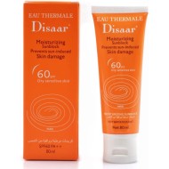 Disaar Moisturizing Sunscreen SPF 60 for Sensitive to Dry Skin 2.7 oz