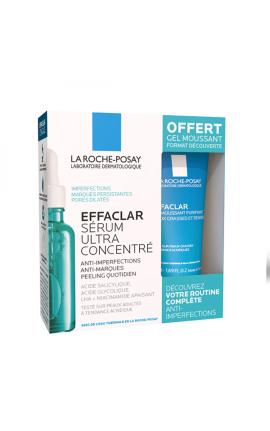 La Roche-Posay Evaclar Anti-imperfection Face Serum 30ml + Free Foaming Gel 50ml 