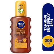 NIVEA SUN Tanning Oil Spray, Carotenne, Vitamine E & Jojoba Oil, SPF 6, 200ml