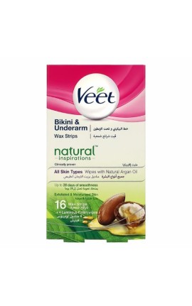Veet Natural Cws Bikini with Argan Oil 16 pcs