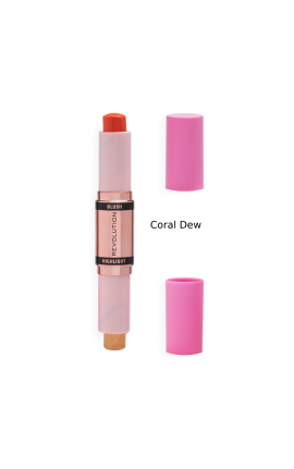 Revolution Coral Duo Blush and Highlighter 4.3g