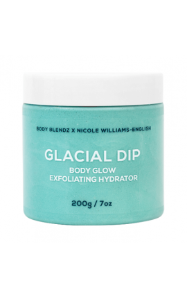 Body Blendz X Nicole Williams English Glacial Dip Body Glow Exfoliating Hydrator -200g