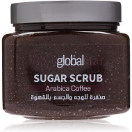 Global Star Coffee Sugar Face and Body Scrub, 600 ml, Multicolour