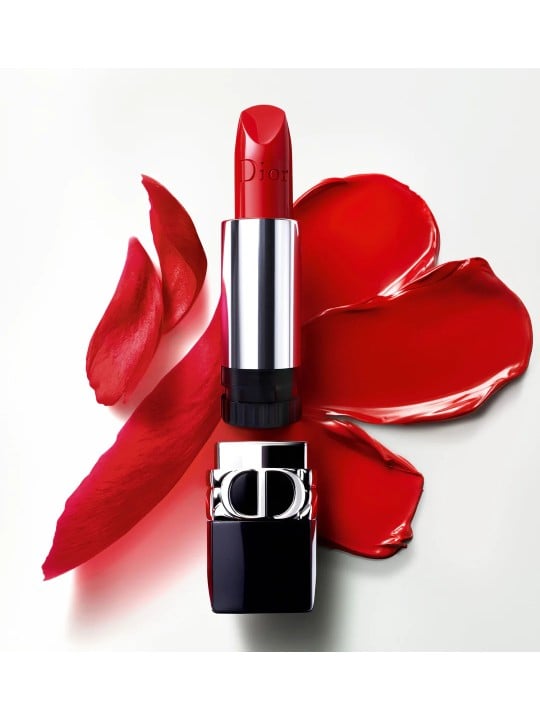 Rouge Dior refillable lipstick 743 Rouge Zinnia Satin