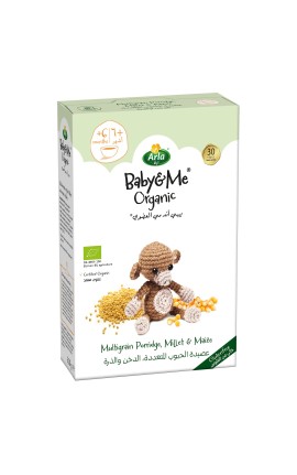Arla Baby&Me Organic Multigrain Porridge, Millet And Maize Growing-Up Baby Food, 210 g