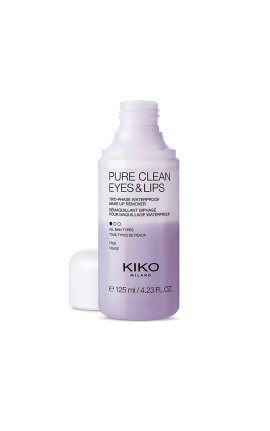 KIKO MILANO Women Pure Clean Eyes & Lips Two-Phase Waterproof Make Up Remover 125 ml