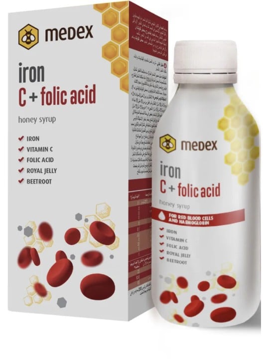 Medex Iron C and Folic Acid 150 Ml Syrup