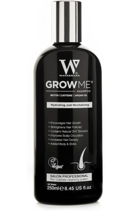 Watermans Grow Me® Shampoo - Biotin, Caffeine, Argan Oil For Hydrating And Revitalising 250ml