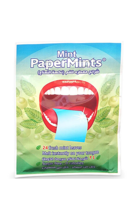 Papermints Mouth Strips Fresh Mint 24 pcs