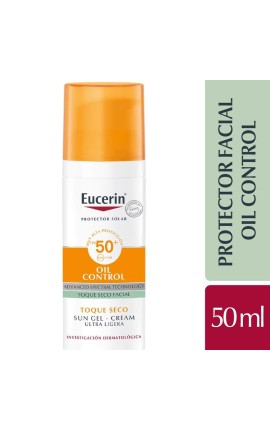 Eucerin Sun Oil Control Gel - Cream Dry Touch SPF50  50ml