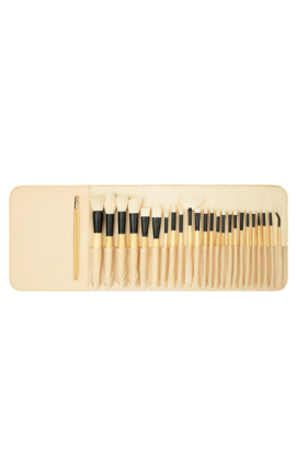 Coastal Scents Elite Bamboo Collection Brush Set - 25 pieces