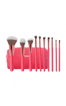 BH Cosmetics Bombshell Beauty Brush Set With Cosmetics Case - 11 Pieces