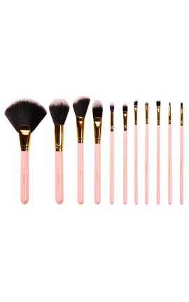 BH Cosmetics Pink Dot Collection Brush Set - 11 Pieces