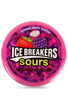Ice Breakers Strawberry & Mixed Berry Sours 42 gm