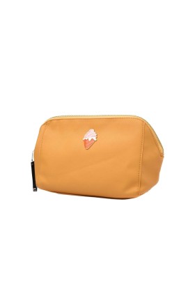 بارسا حقيبة مكياج لون أصفر مع شكل ايسكريم
