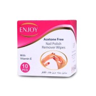Enjoy Aceton Nail Polish Remover 10 Wipes
