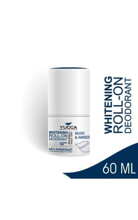 YUCCA Whitening Roll On Deo Musk & Amber 60ML