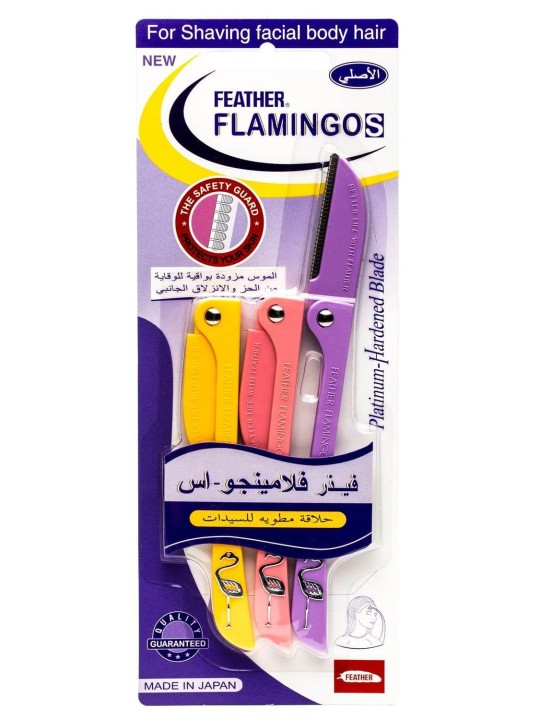 Feather-Flamingo Razor For Face & Body Shaving