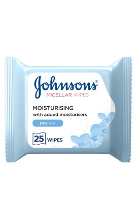 JOHNSON’S Cleansing Wipes Dry Skin 25 wipes