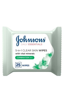 JOHNSON’S Cleansing Wipes Combination Skin 25 wipes