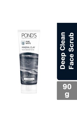 Ponds Pure White Mineral Clay Face Cleanser Scrub 90 gm