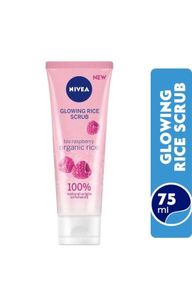 NIVEA Face Glowing Rice Scrub, Dry & Sensitive Skin, 75ml