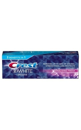 Crest Toothpaste 3D White Deluxe Vitalizing Fresh 75 ml