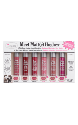 theBalm Meet Matte Hughes Set of 6 Mini Lipsticks Limited Edition - Vol3