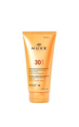 لوشن لذيذ للوجه والجسم من NUXE Sun عامل حماية من الشمس 30 (150 مل)